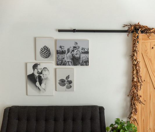 Wooden Photo Blocks for wall display