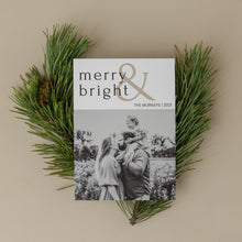 Load image into Gallery viewer, Merry & Bright Christmas Card