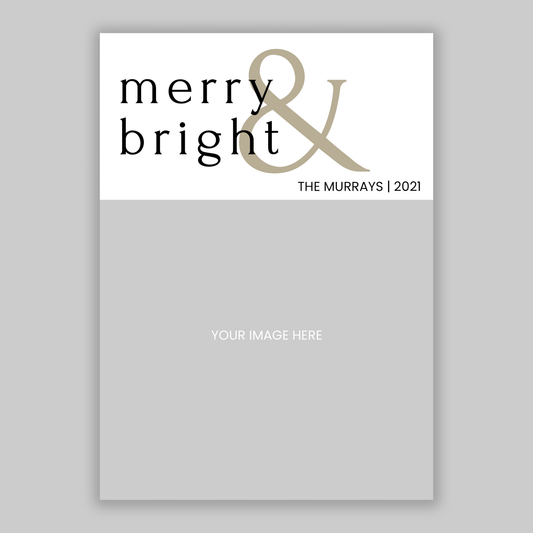 Merry & Bright Christmas Card