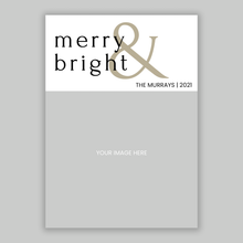 Load image into Gallery viewer, Merry & Bright Christmas Card