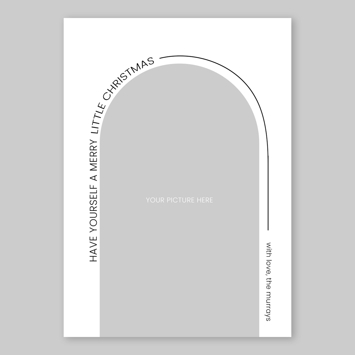 Minimalist Arch Christmas Card