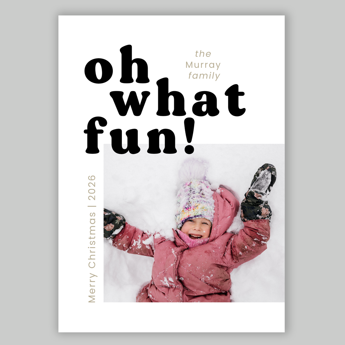 Oh What Fun Card