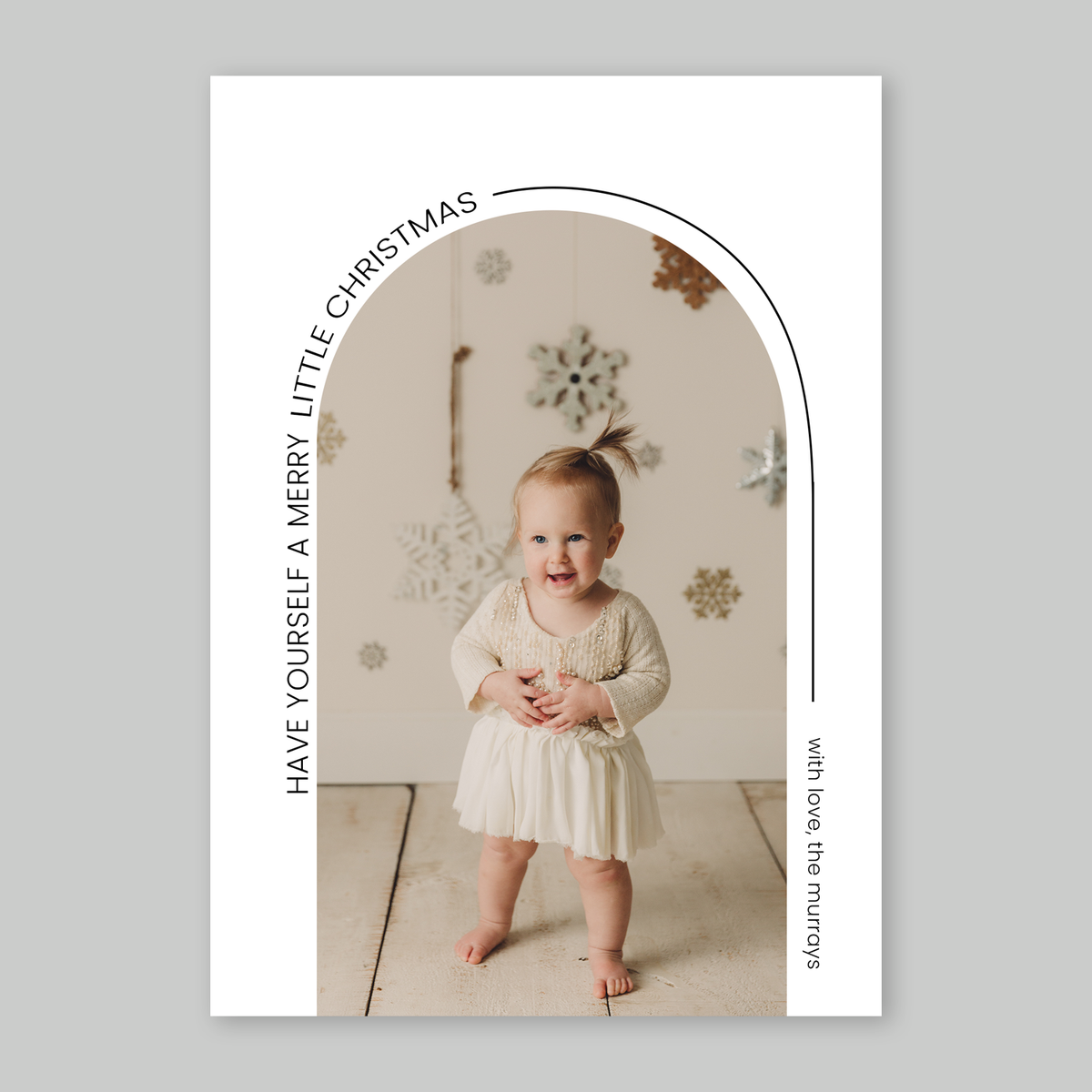 Minimalist Arch Christmas Card