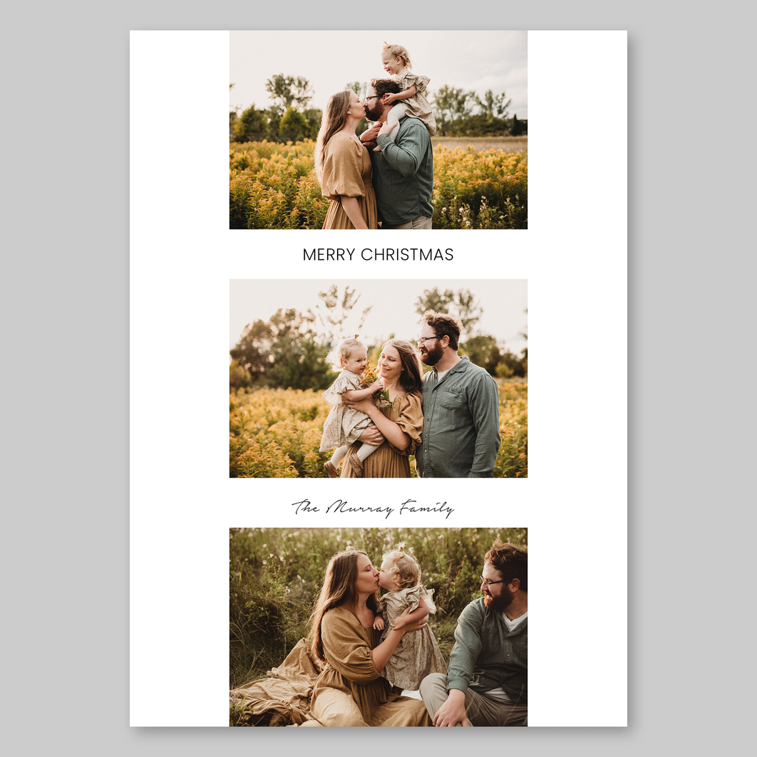 Trio of Images Christmas Card